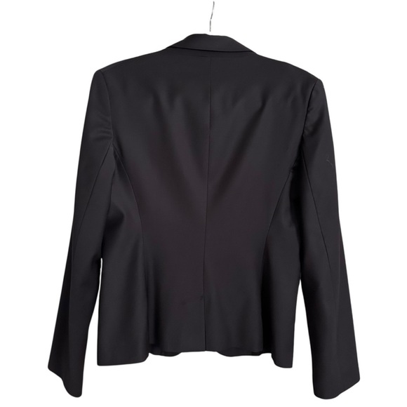 AUSTIN REED Wool-Blend Black Blazer British Tailoring Careerwear UK 40 US 10 - Picture 4 of 13